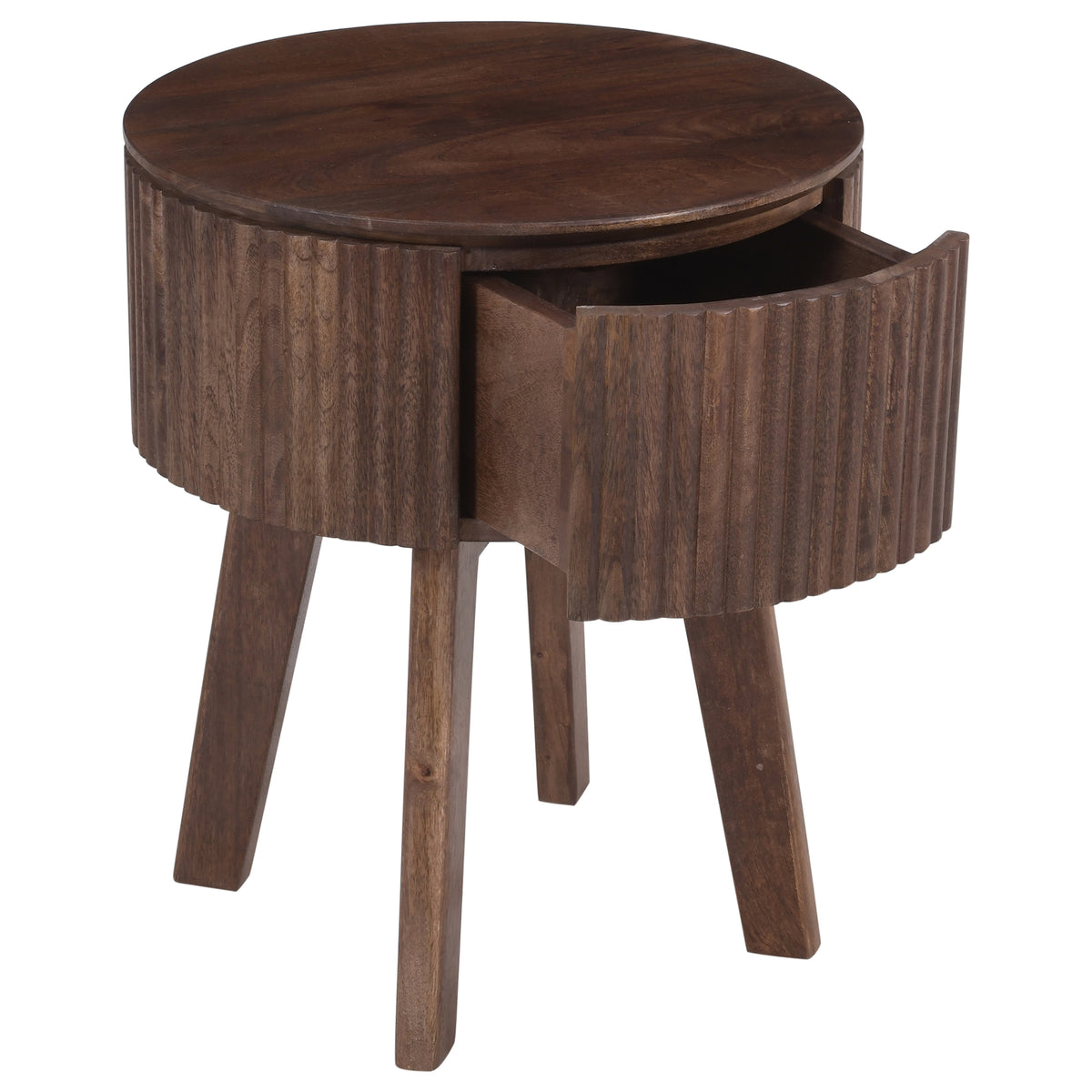 Table d’appoint ronde à 1 tiroir | Balark | World Wide