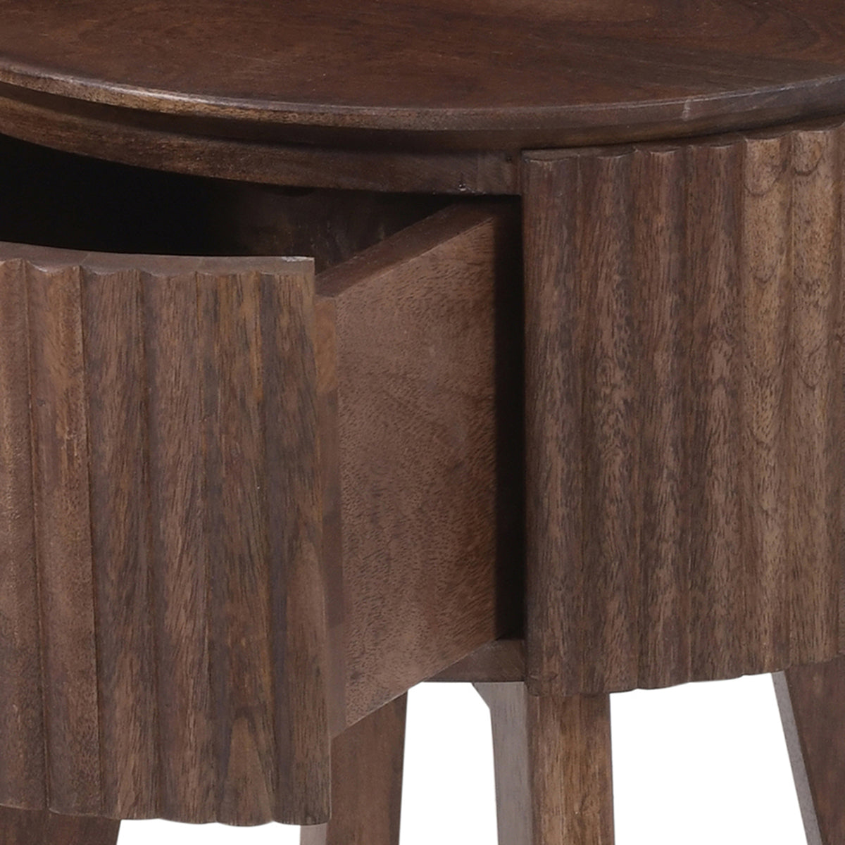 Table d’appoint ronde à 1 tiroir | Balark | World Wide
