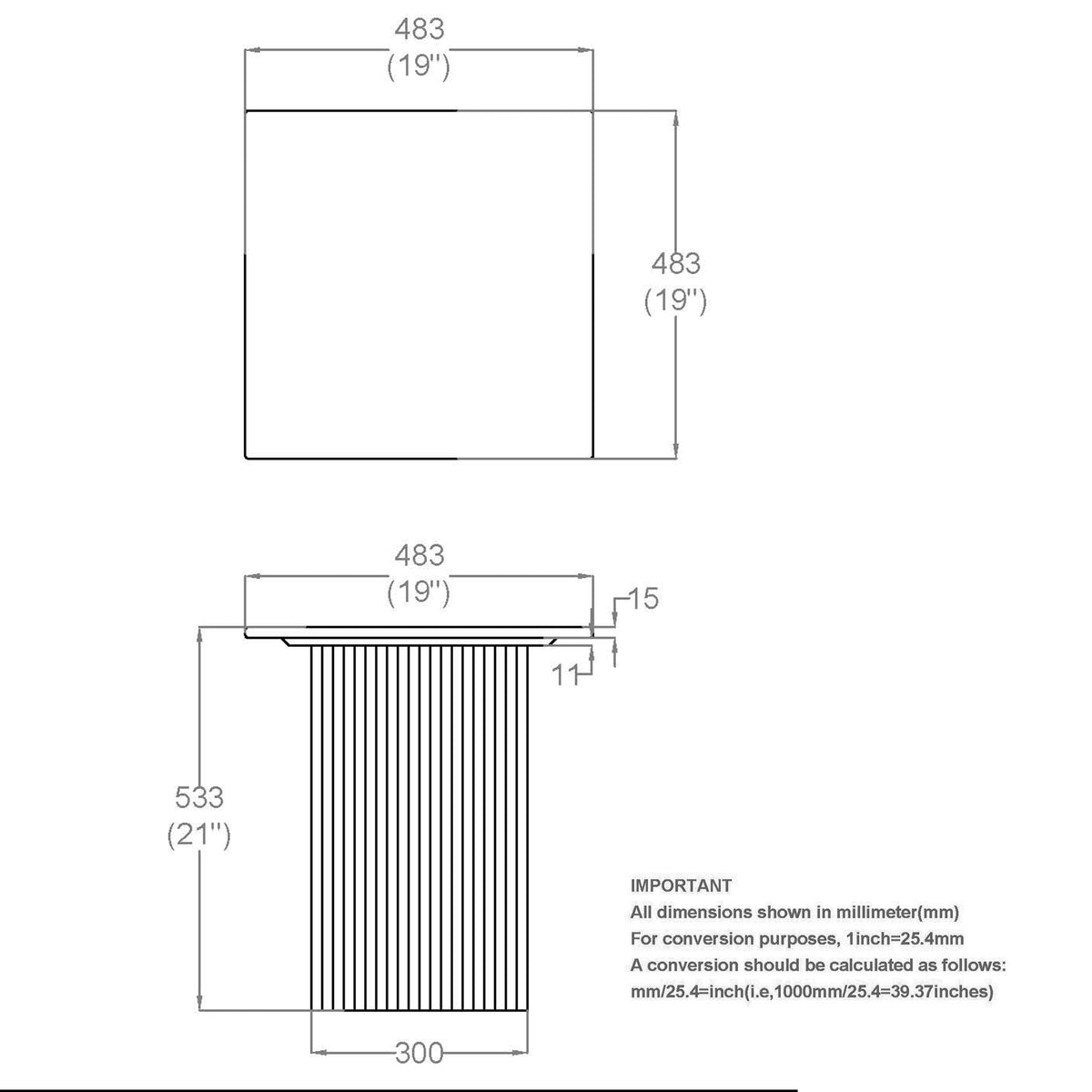 Table d’appoint carrée | Roland | World Wide