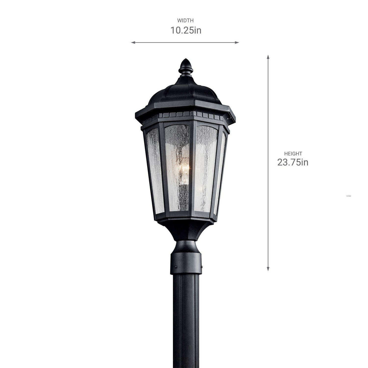 Lampadaire extérieur 1 lumière | Courtyard