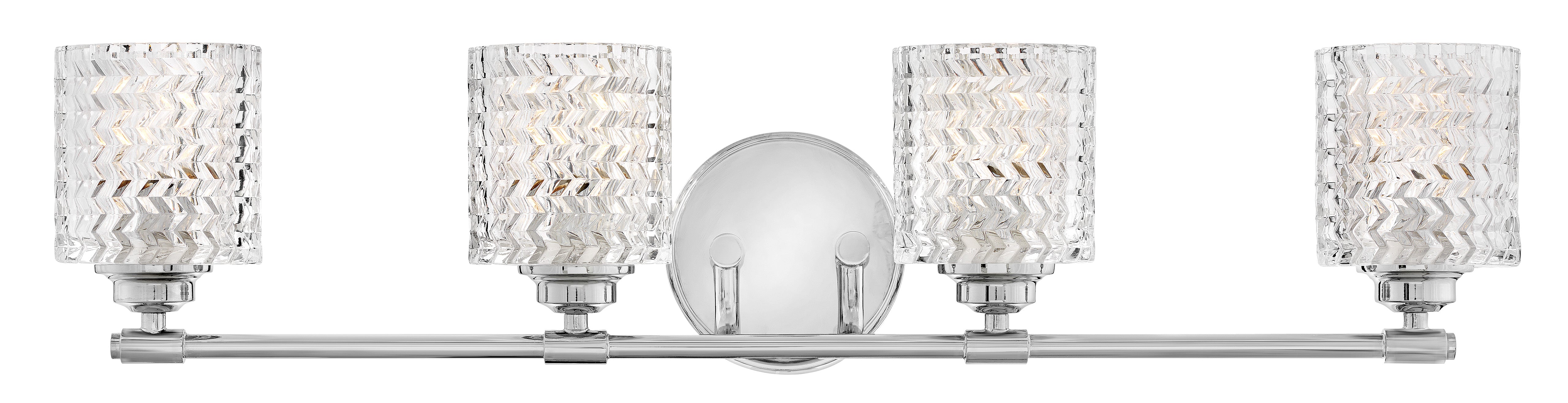 Grand luminaire de vanité à quatre lumières