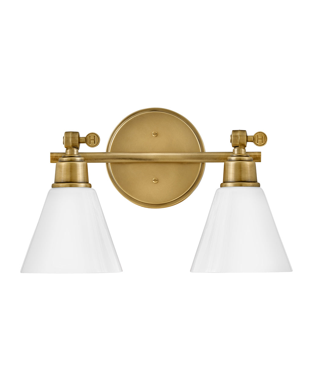 Petit luminaire de vanité réglable à deux lumières