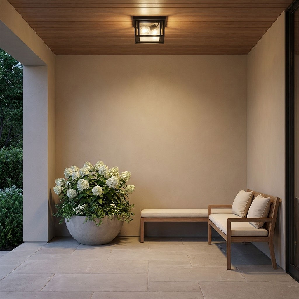 Plafonnier extérieur 2 lumières | Hunnington