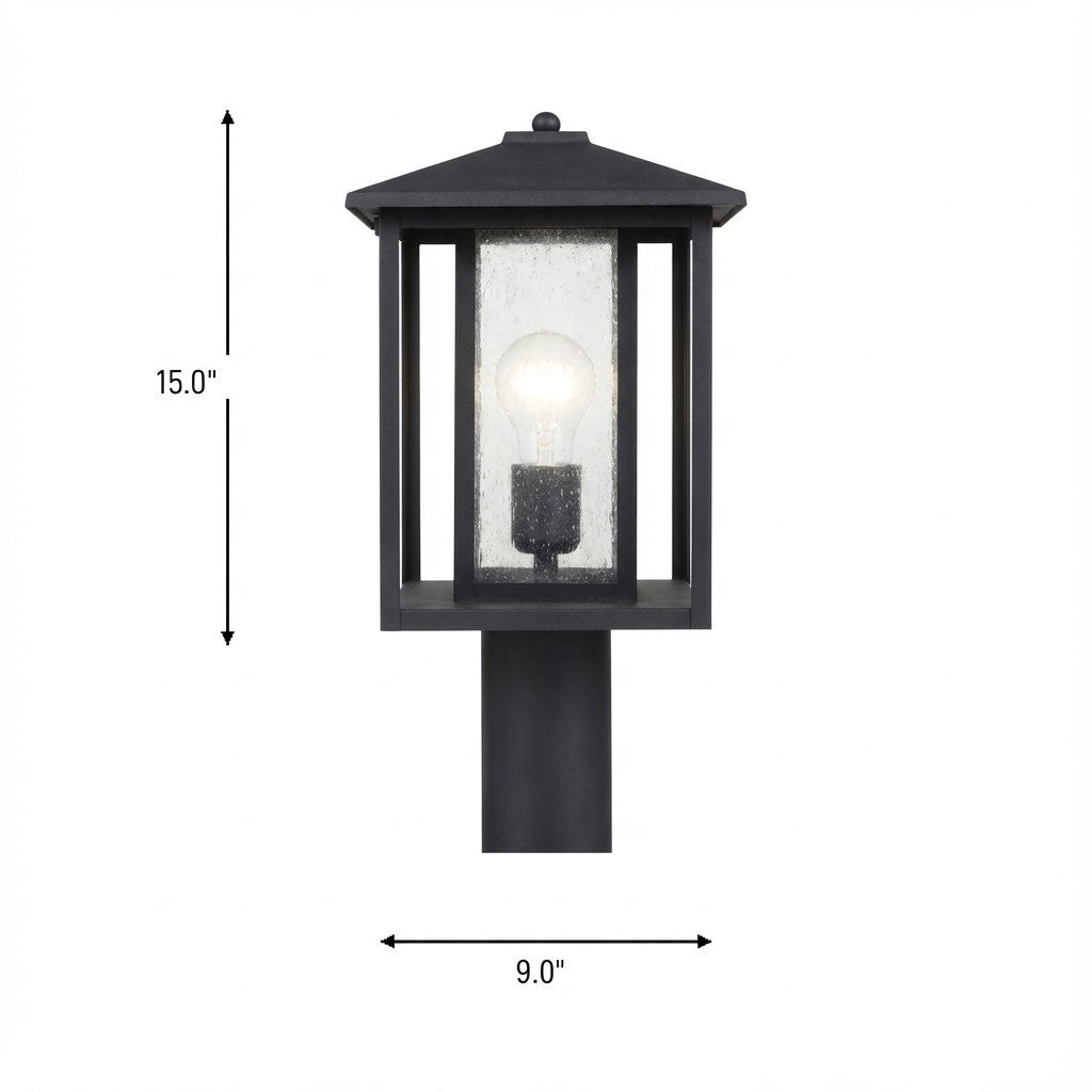 Lanterne sur poteau extérieure 1 lumière | Hunnington