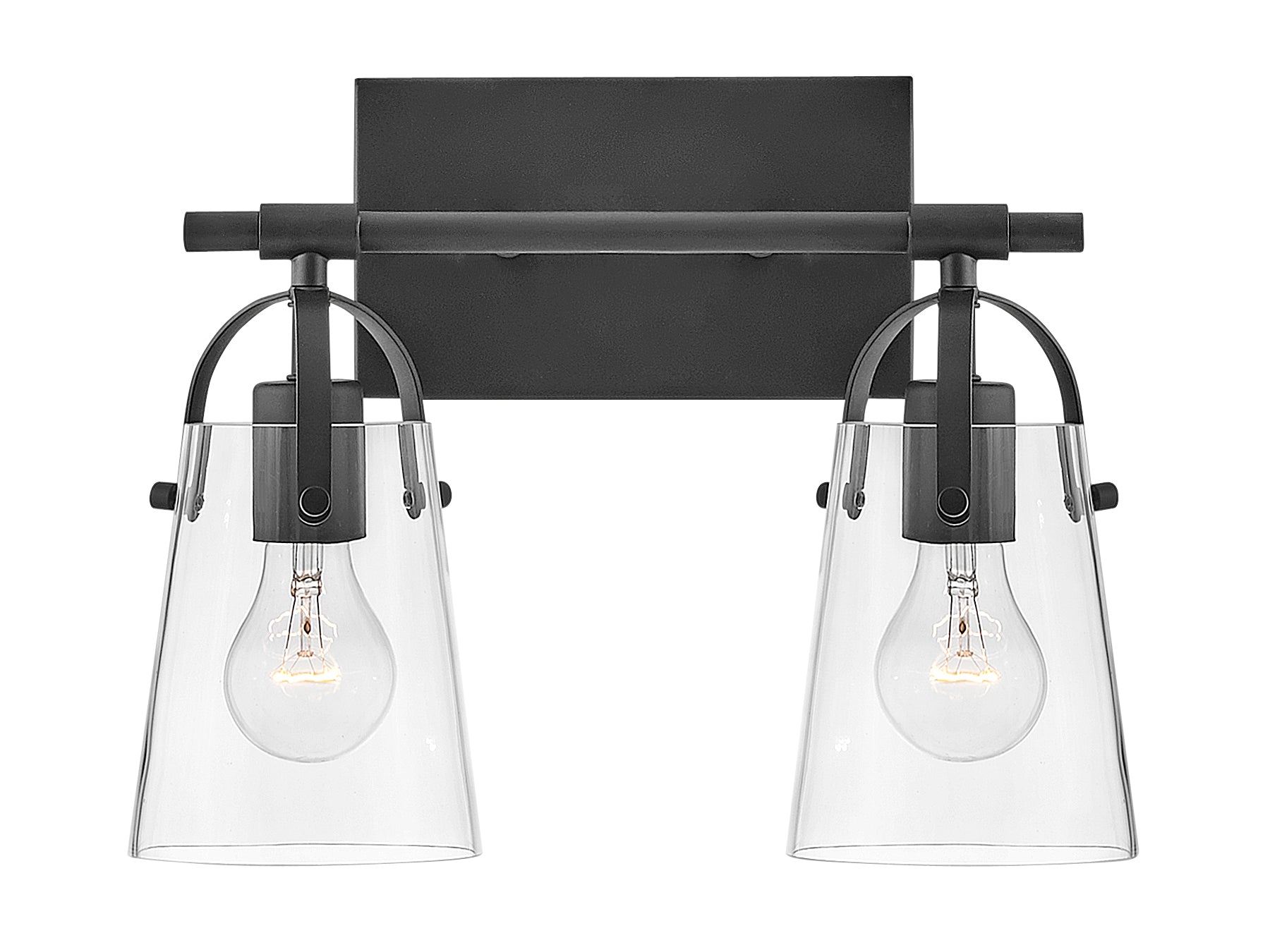 Petit luminaire de vanité à deux lumières