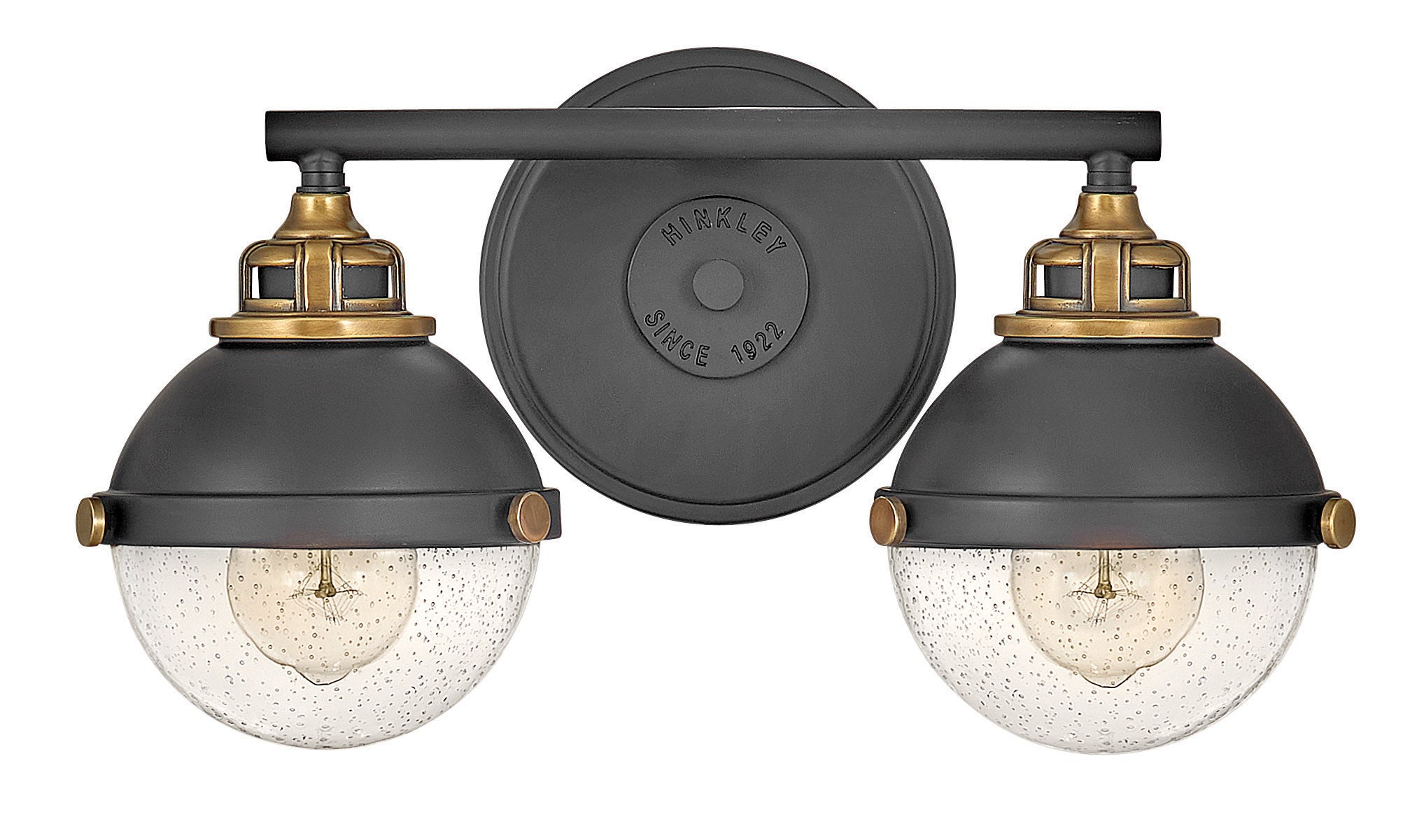 Petit luminaire de vanité à deux lumières