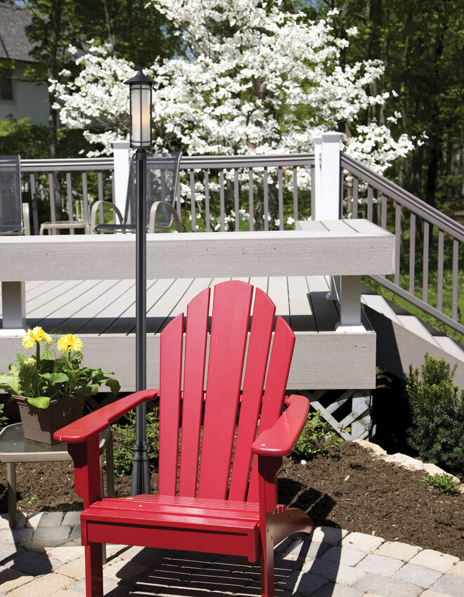 WOODLAND Luminaire sur poteau Noir - 529PHB-519P-BK | Z-LITE