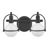 Petit luminaire de vanité à deux lumières
