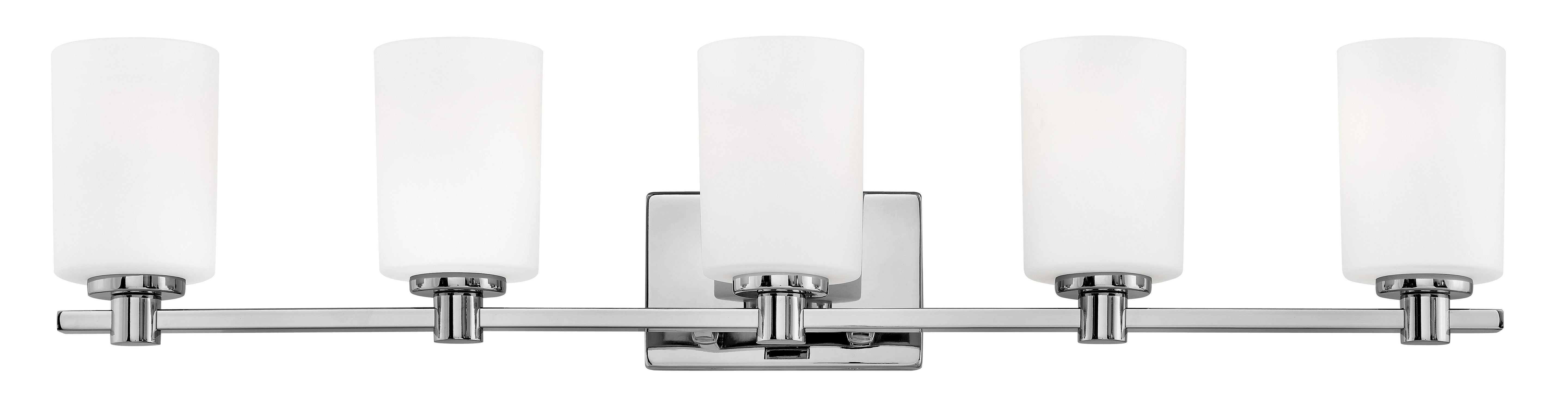 Très grand luminaire de vanité à cinq lumières