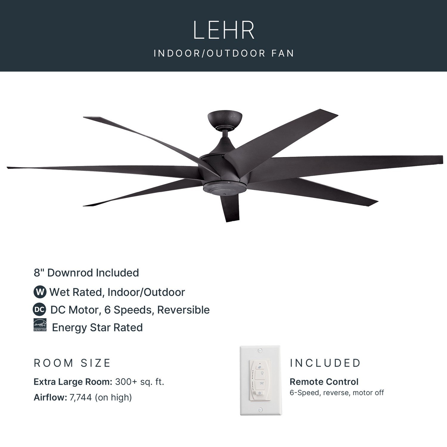 Ventilateur de plafond 80 po | Lehr