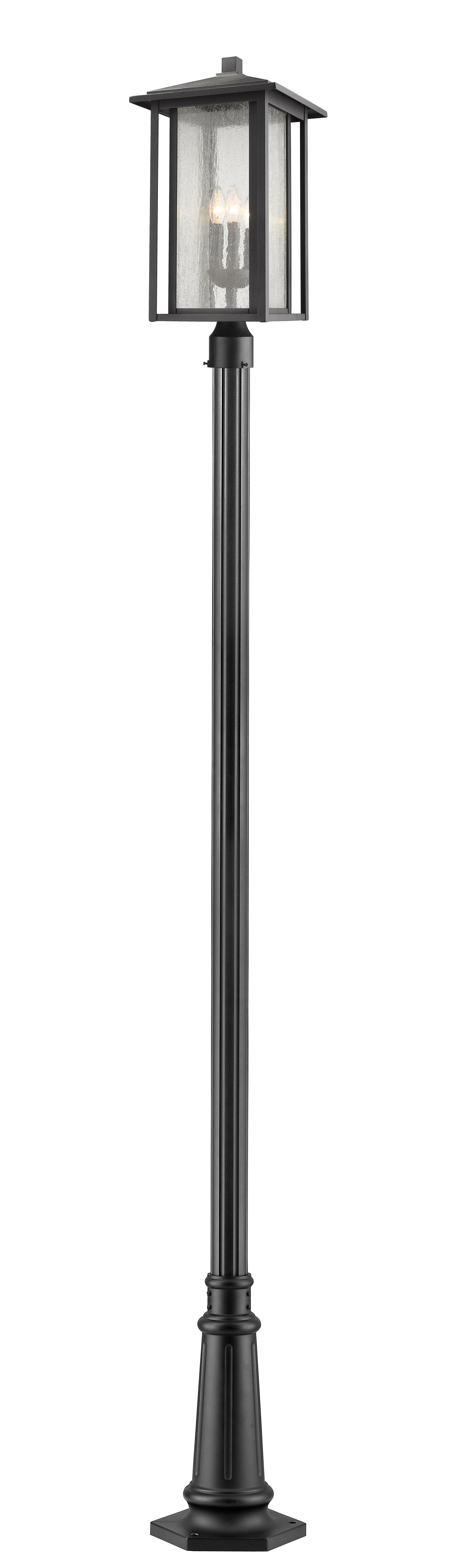 ASPEN Luminaire sur poteau Noir - 554PHXLR-557P-BK | Z-LITE