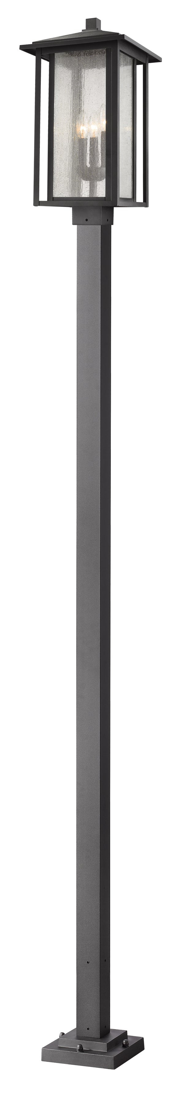 ASPEN Luminaire sur poteau Noir - 554PHXLS-536P-BK | Z-LITE