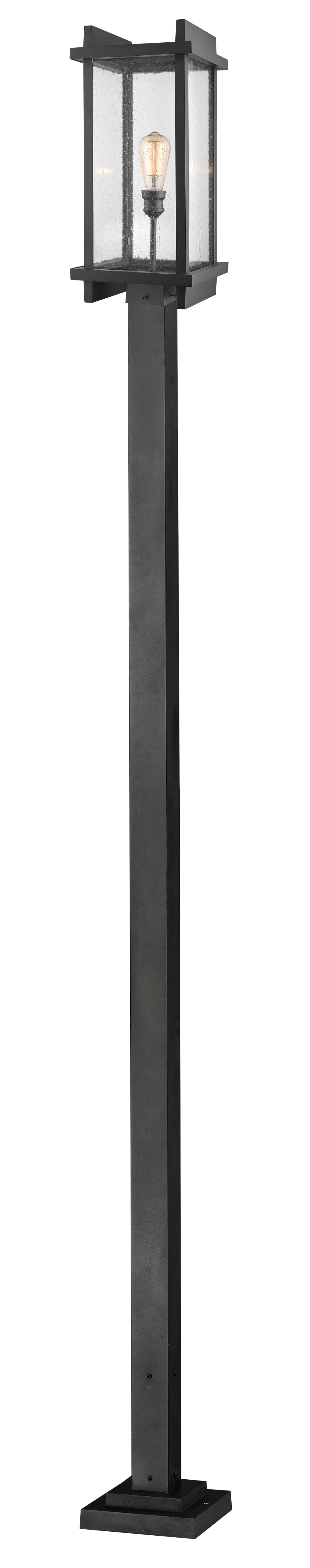 FALLOW Luminaire sur poteau Noir - 565PHBS-536P-BK | Z-LITE