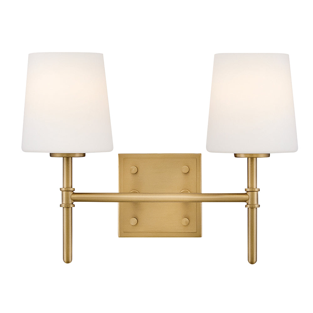 Petit luminaire de vanité à deux lumières