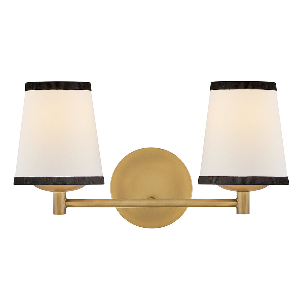 Petit luminaire de vanité à deux lumières