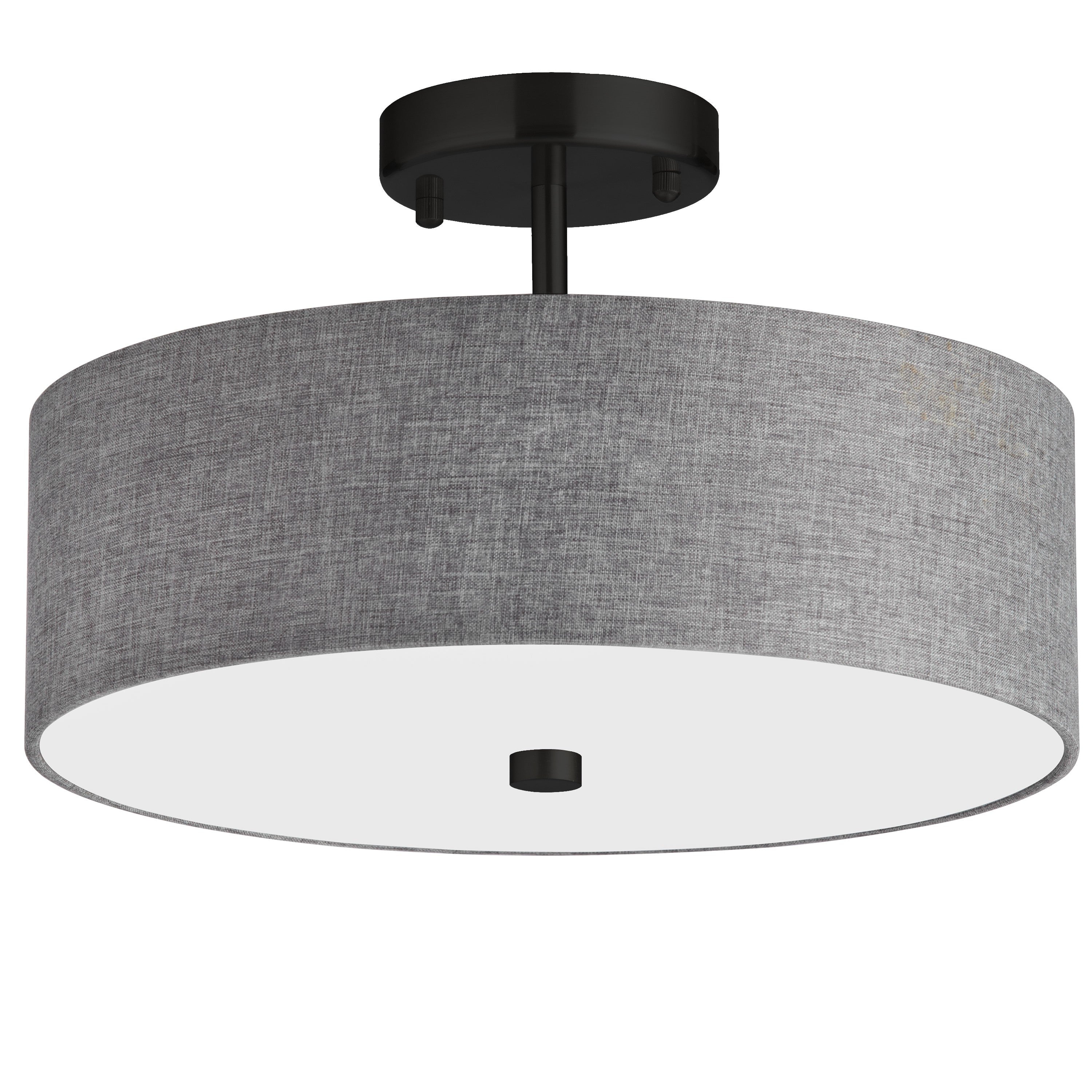 EVERLY Semi-Flush mount Grey - 571-143SF-MB-GRY | DAINOLITE