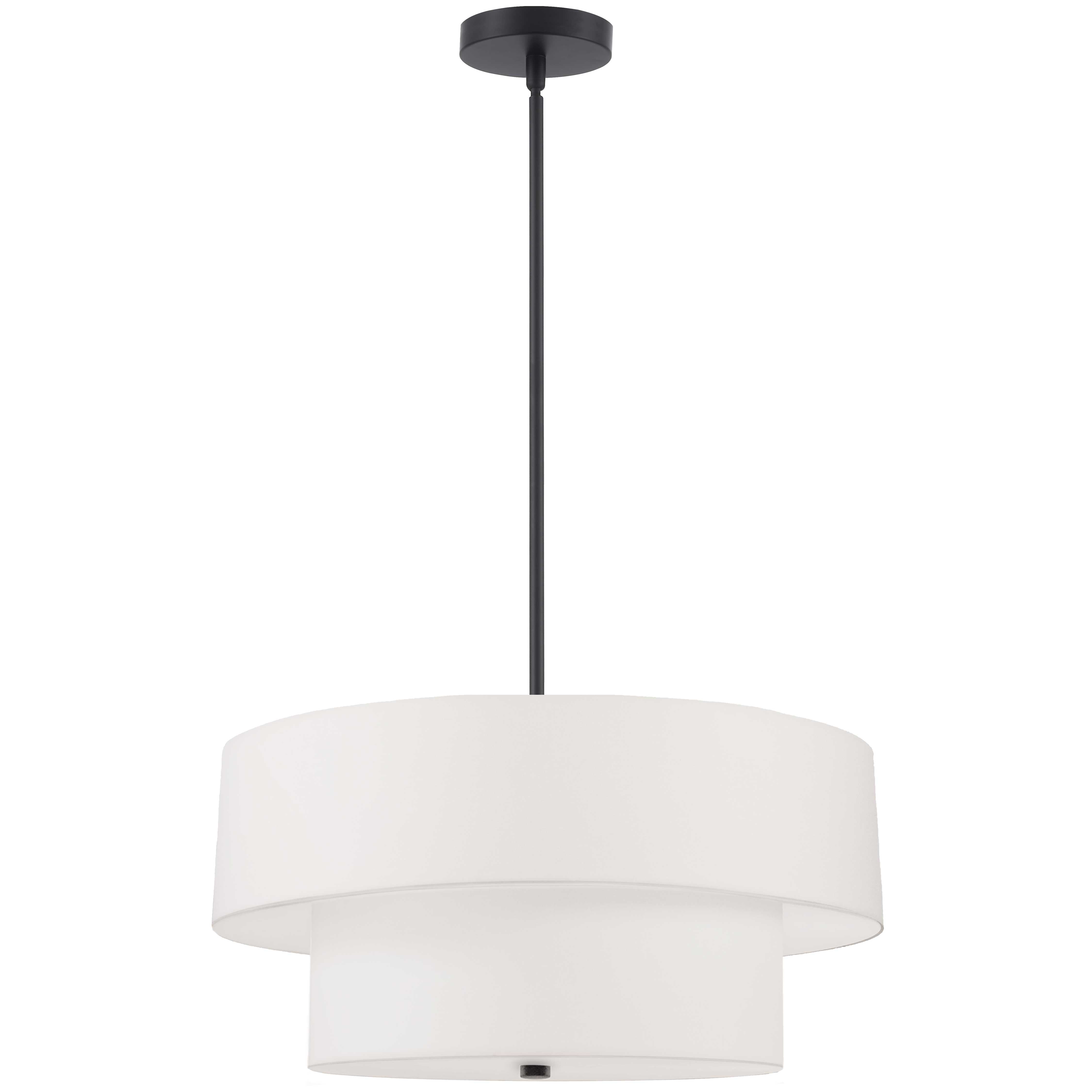 EVERLY Suspension Noir - 571-224P-MB-WH | DAINOLITE