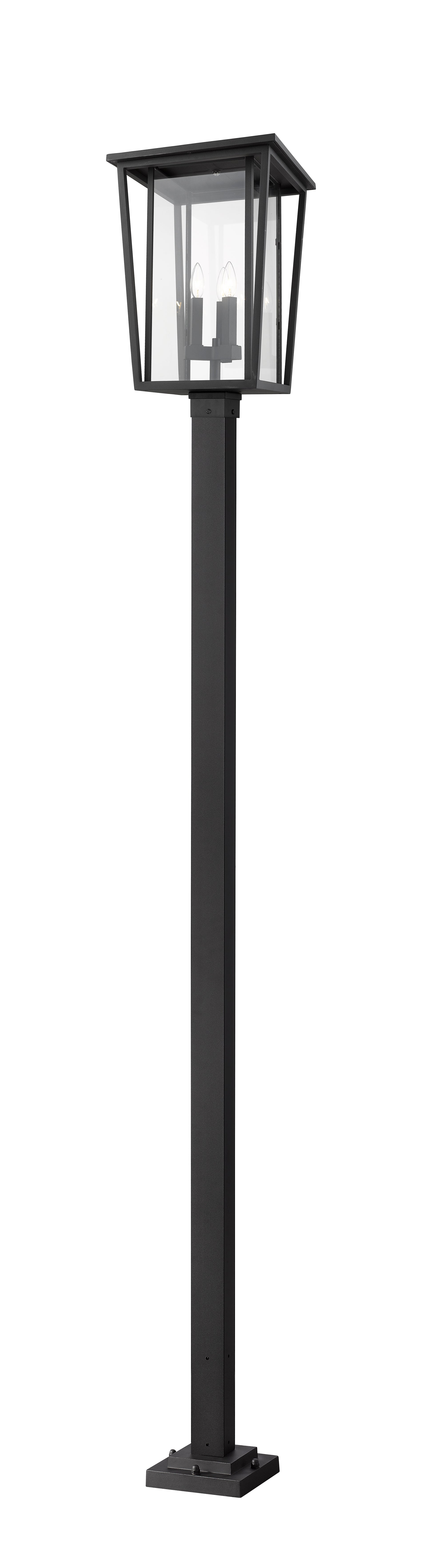 SEOUL Luminaire sur poteau Noir - 571PHXLS-536P-BK | Z-LITE