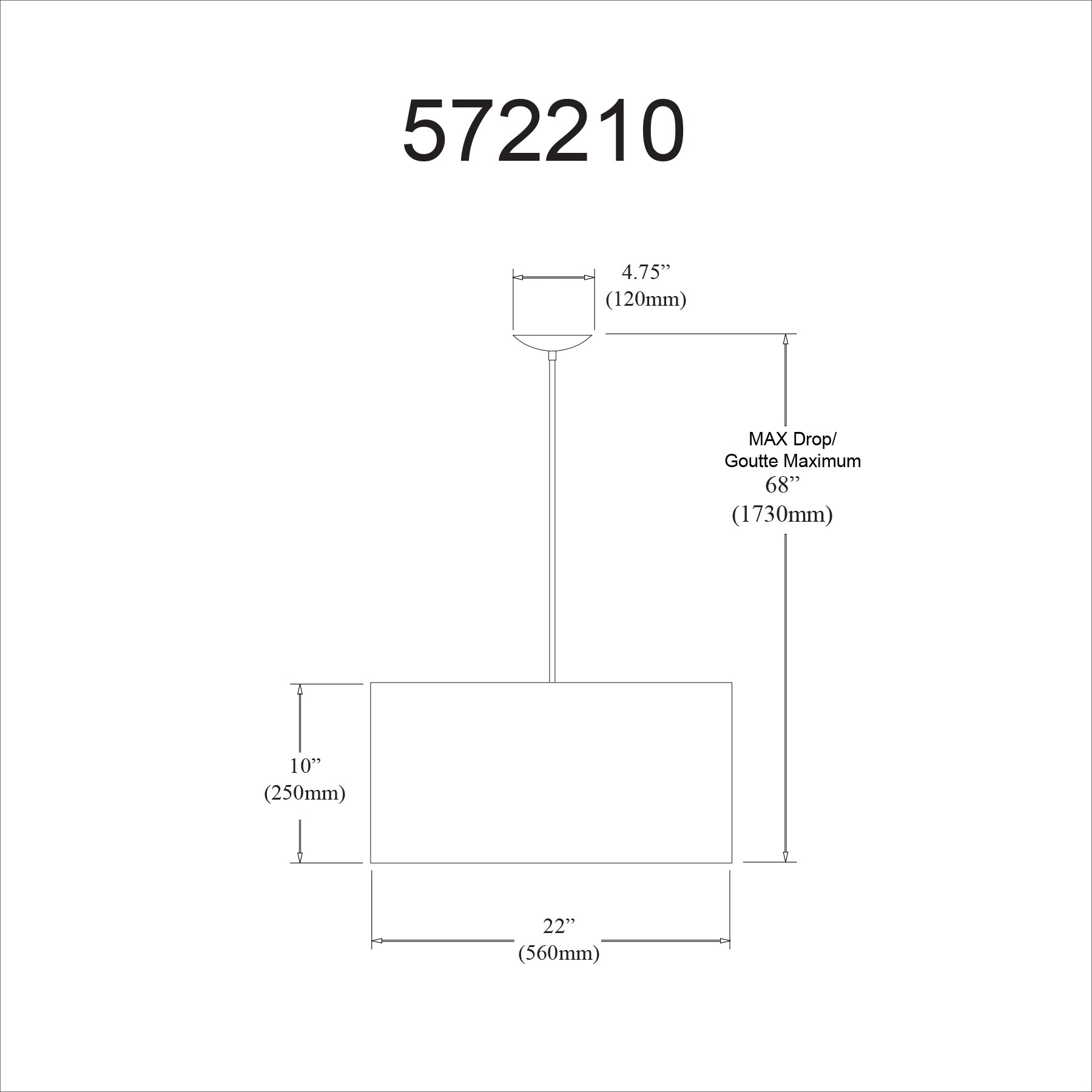 Luminaire suspendu | 572210
