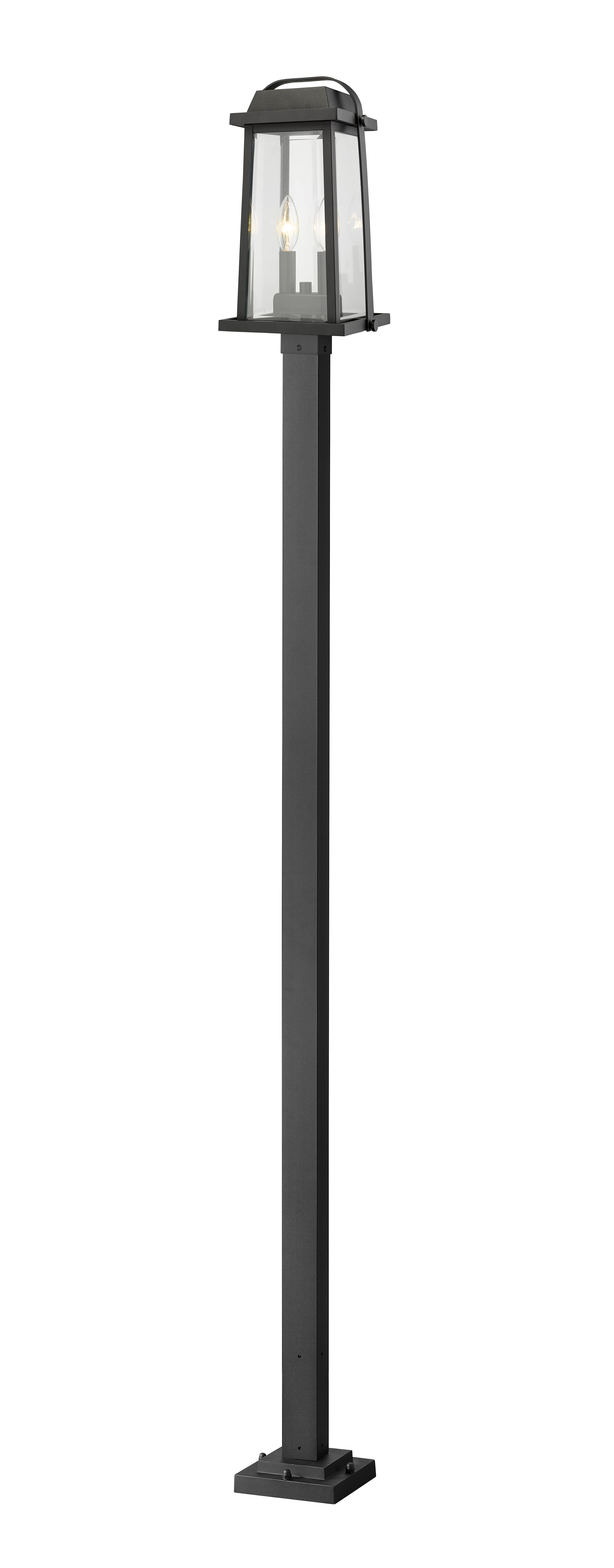 MILLWORKS Luminaire sur poteau Noir - 574PHMS-536P-BK | Z-LITE