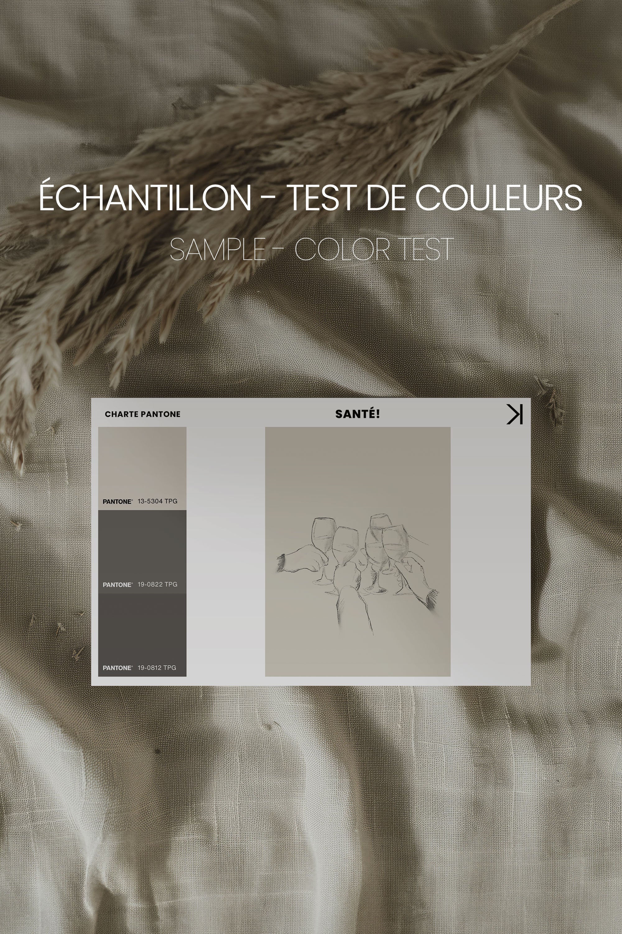 SANTÉ!, Oeuvre sur toile étirée