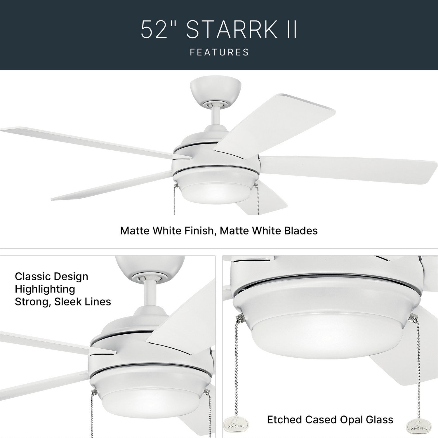 Ventilateur de plafond 52 po | Starkk