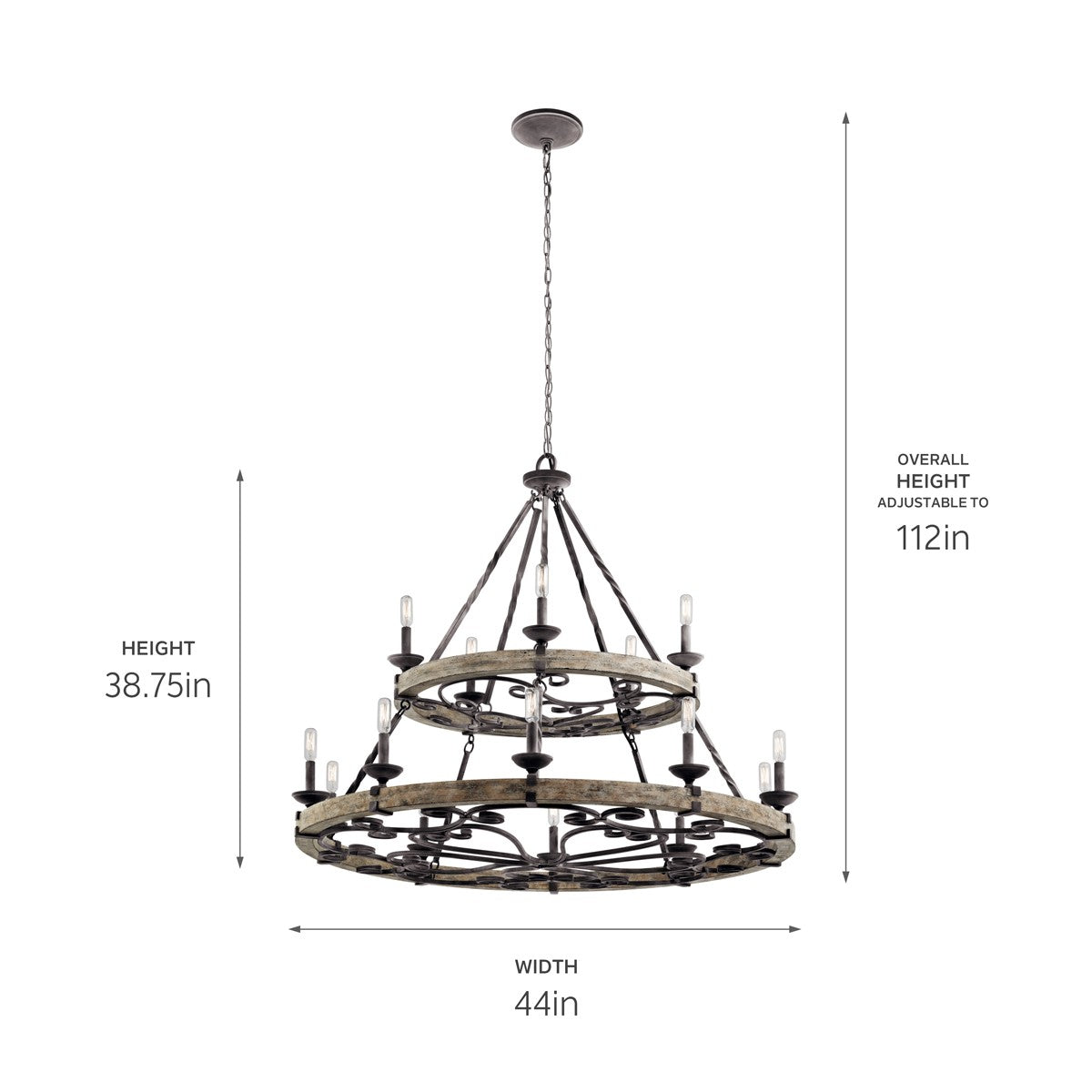 Lustre 15 lumières | Taulbee