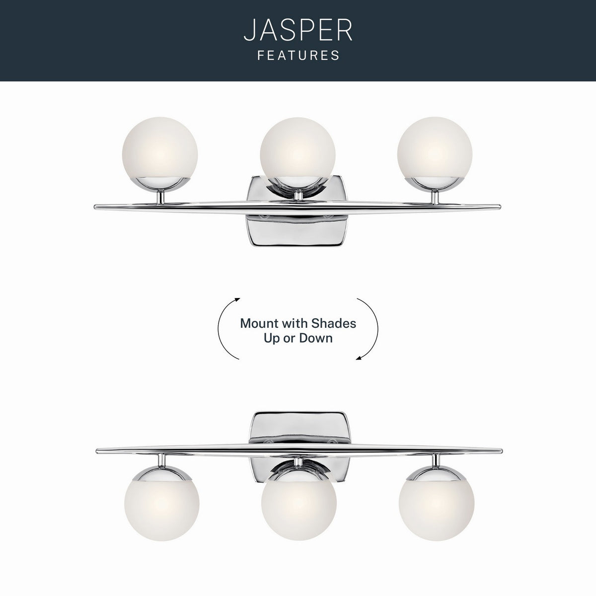 Applique de salle de bain 4 lumières | Jasper