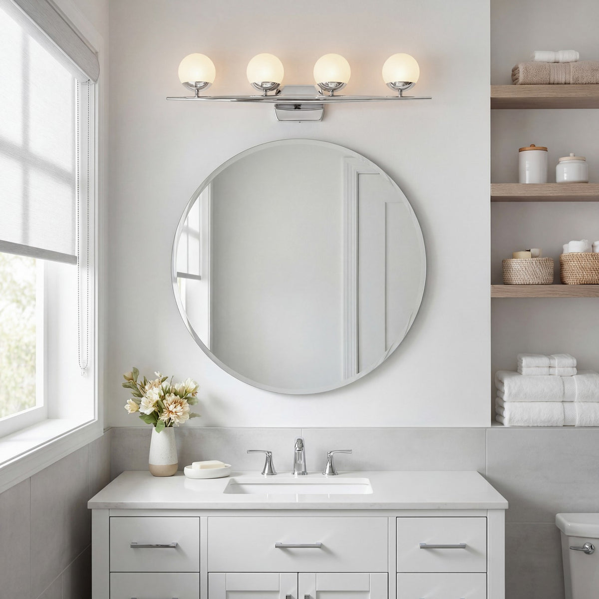 Applique de salle de bain 4 lumières | Jasper