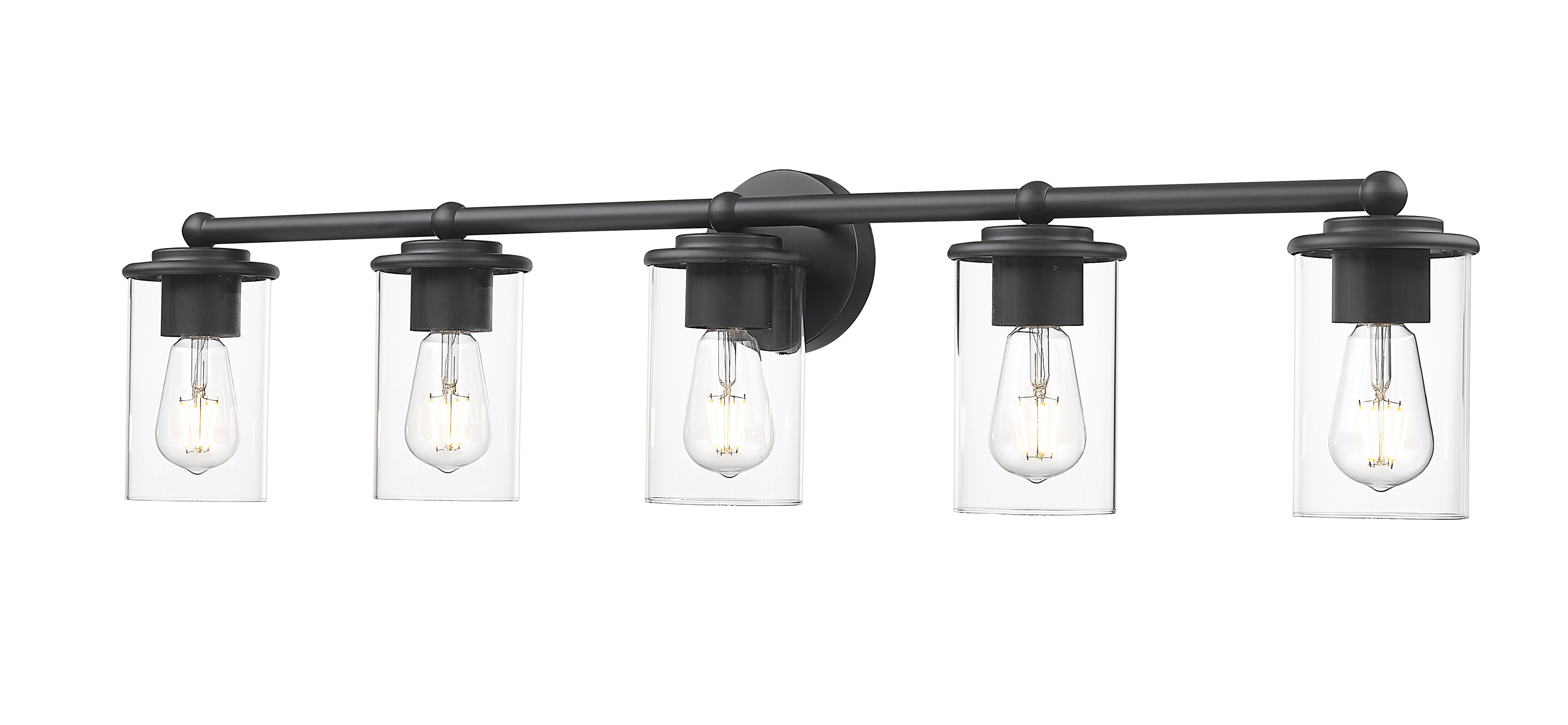 THAYER Murale salle de bain Noir - 742-5V-MB | Z-LITE