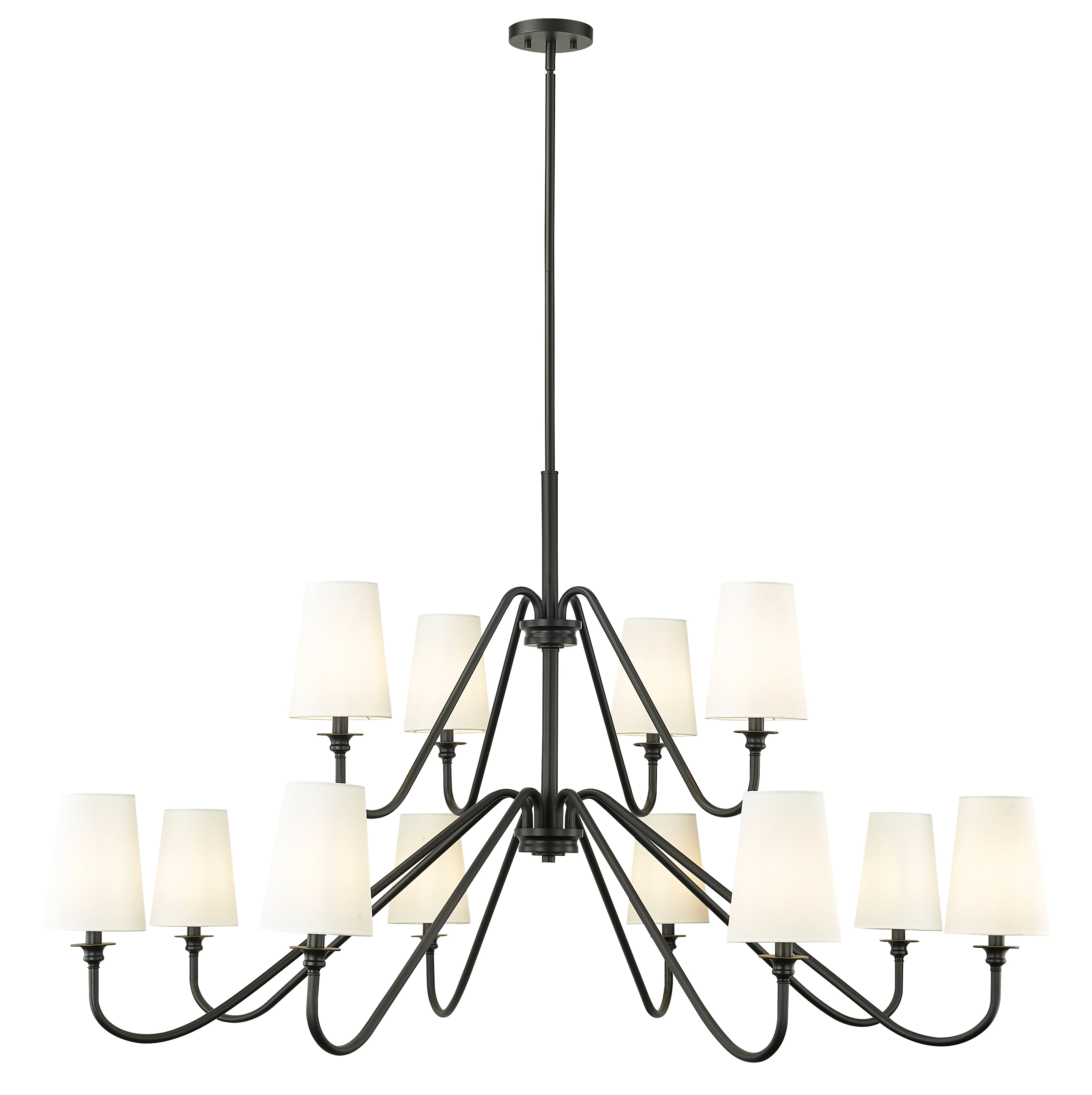 GIANNA Chandelier Noir - 7509-12-60MB | Z-LITE