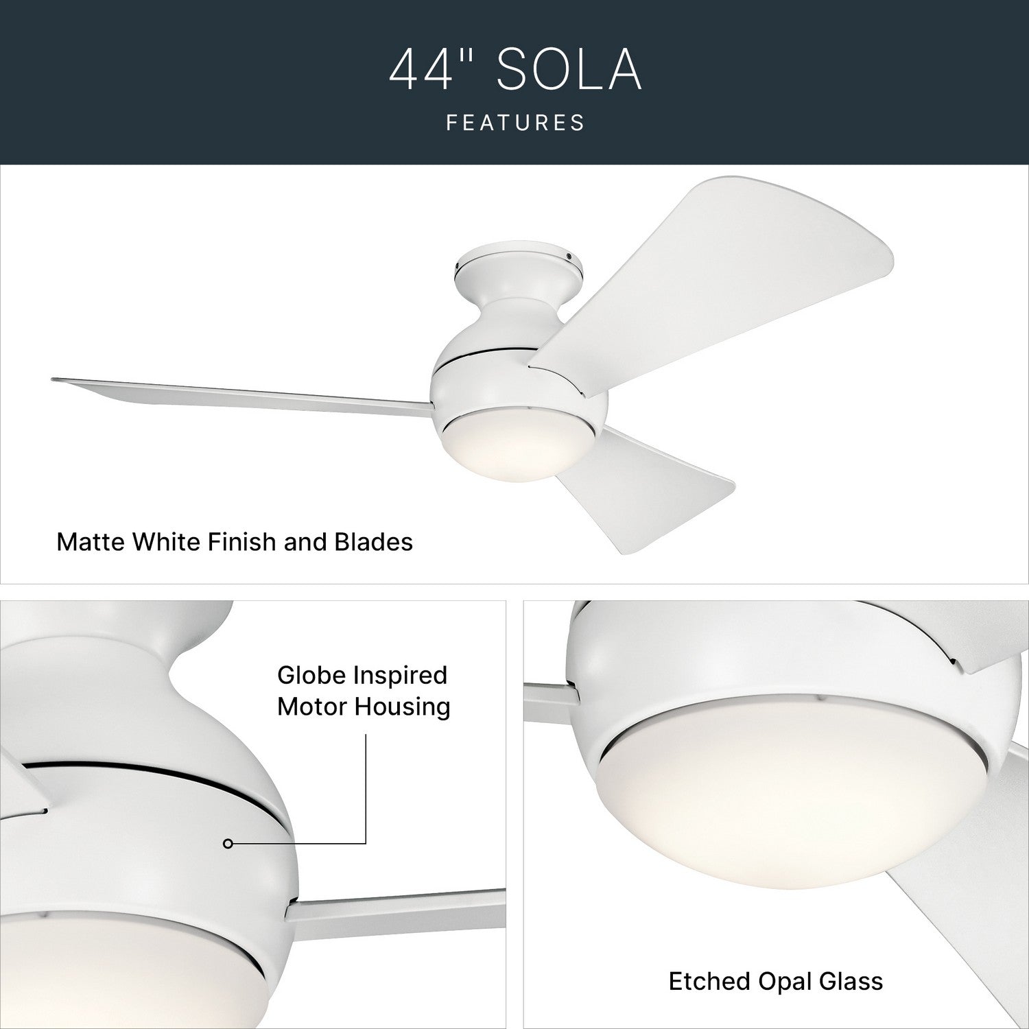 Ventilateur de plafond 44 po | Sola