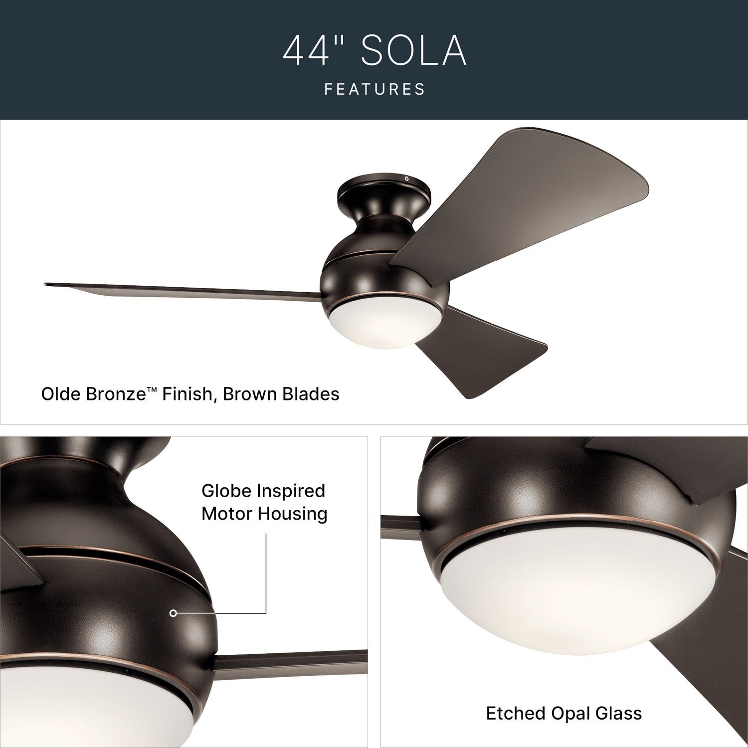 Ventilateur de plafond 44 po | Sola
