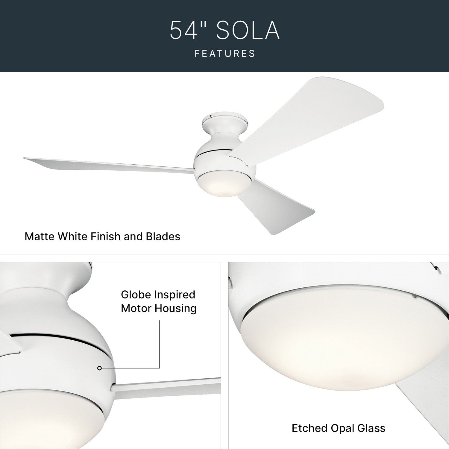 Ventilateur de plafond 54 po | Sola