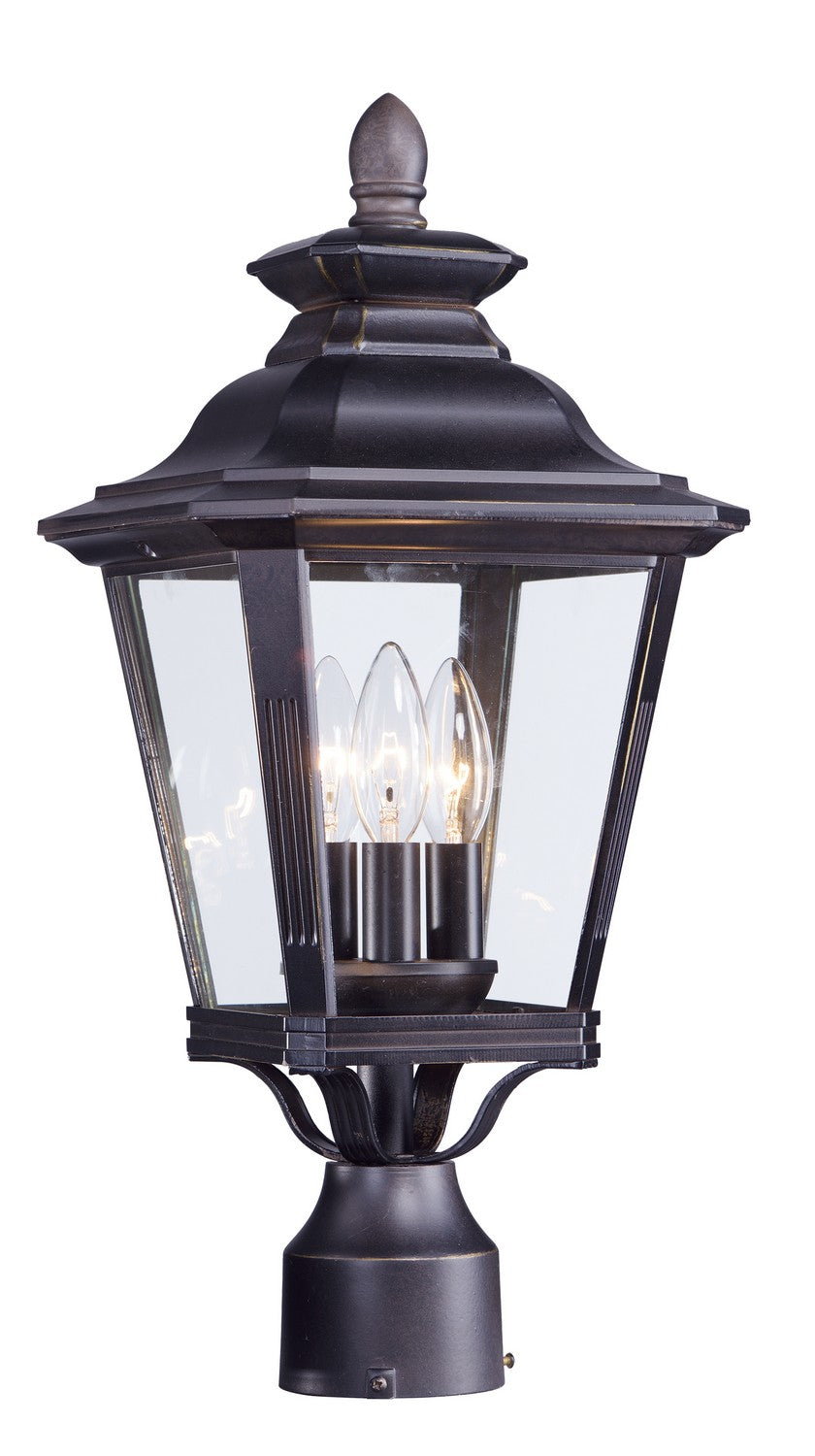Maxim - Lanterne sur poteau extérieure 3 lumières | Knoxville - 1130CLBZ