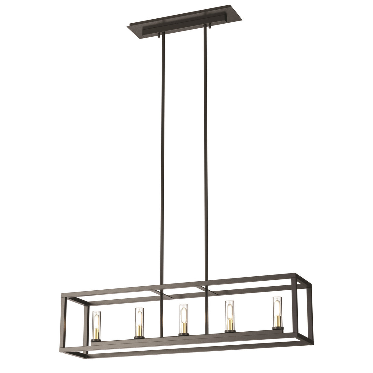 Suspension linéaire 5 lumières | Sambre
