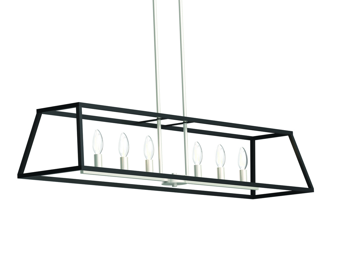 Suspension linéaire 6 lumières | Laurentian
