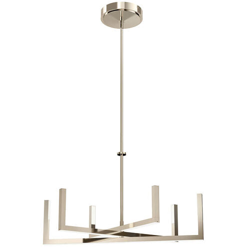 PRIAM Chandelier Nickel DEL INTÉGRÉ - 84313PN | ELAN
