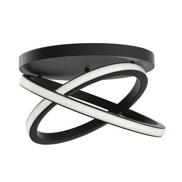 CAPUTO Semi-plafonnier Noir DEL INTÉGRÉ - 84321MBK | ELAN