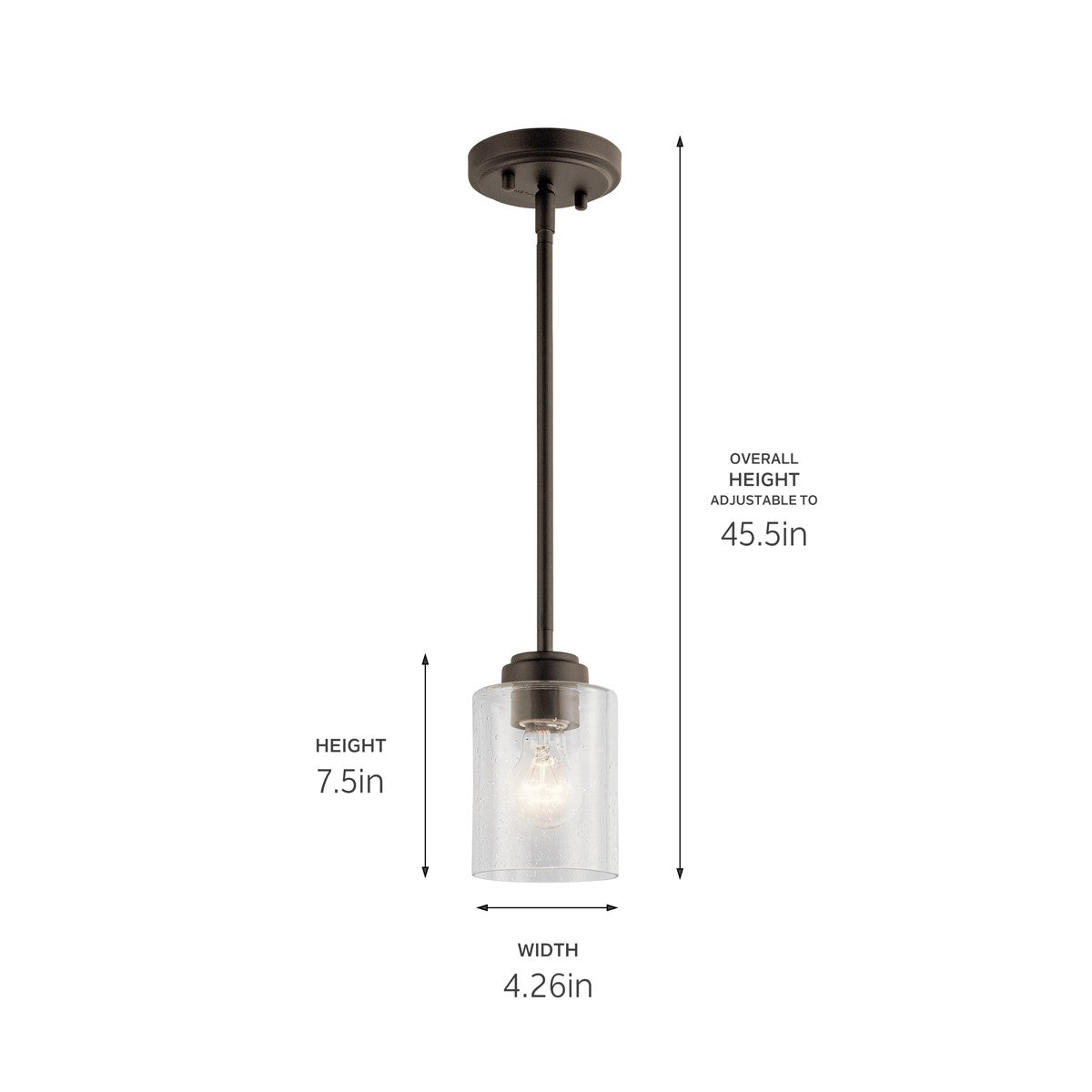 Mini-suspension 1 lumière | Winslow