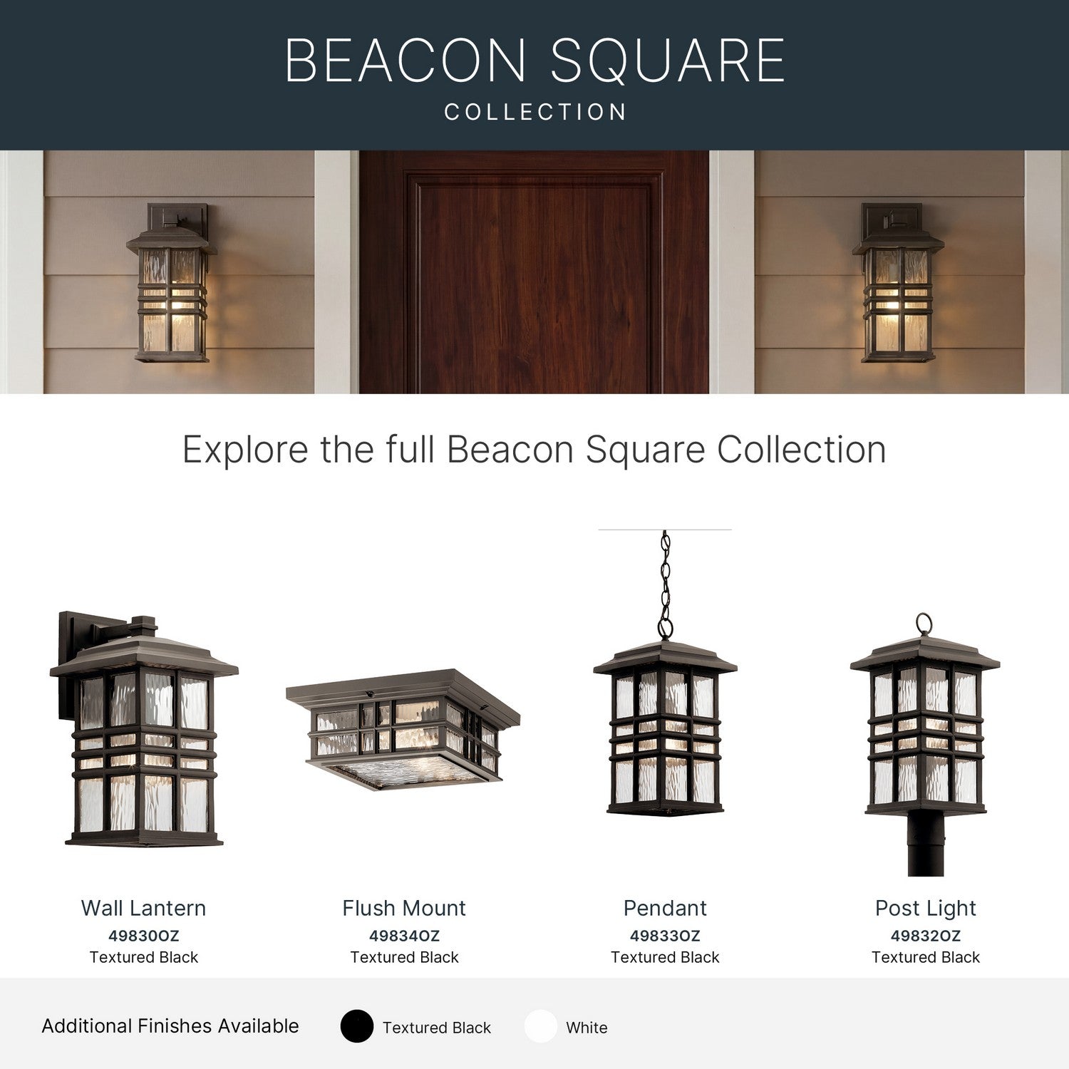 Plafonnier extérieur 2 lumières | Beacon Square