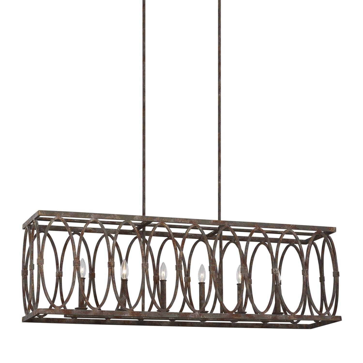 Lustre linéaire 6 lumières | Patrice