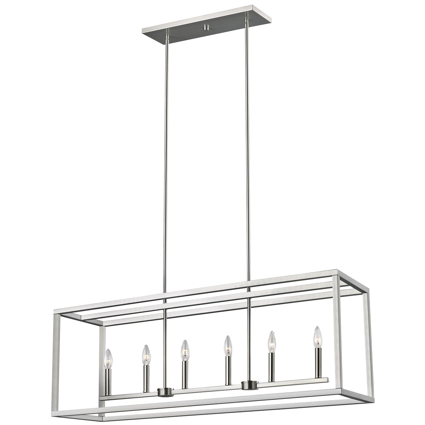 Suspension d'îlot 6 lumières | Moffet Street
