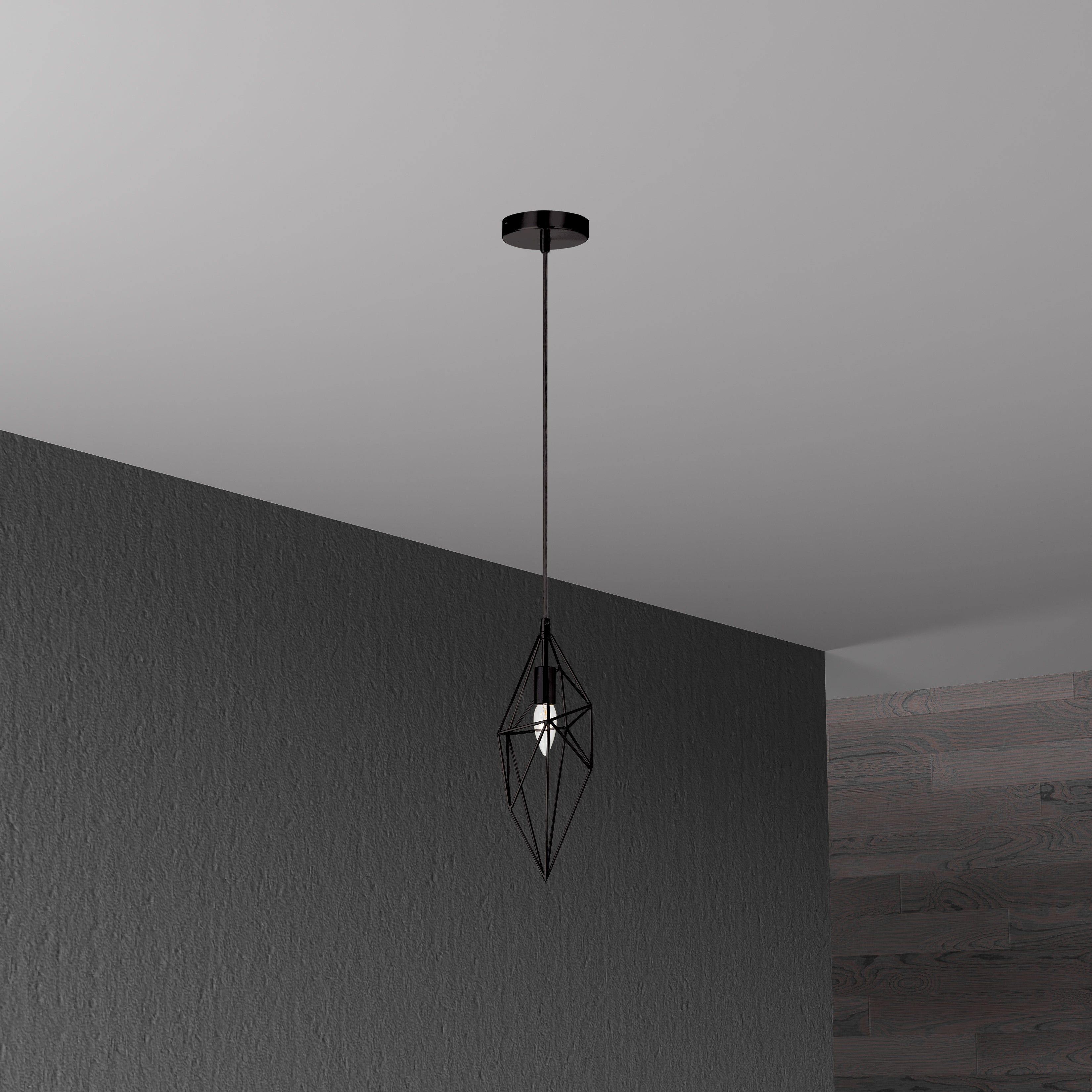 Luminaire suspendu Noir | 918-1P — 5 po