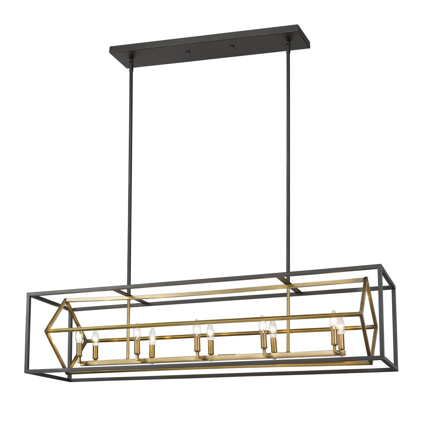 Lustre linéaire 10 lumières | Euclid