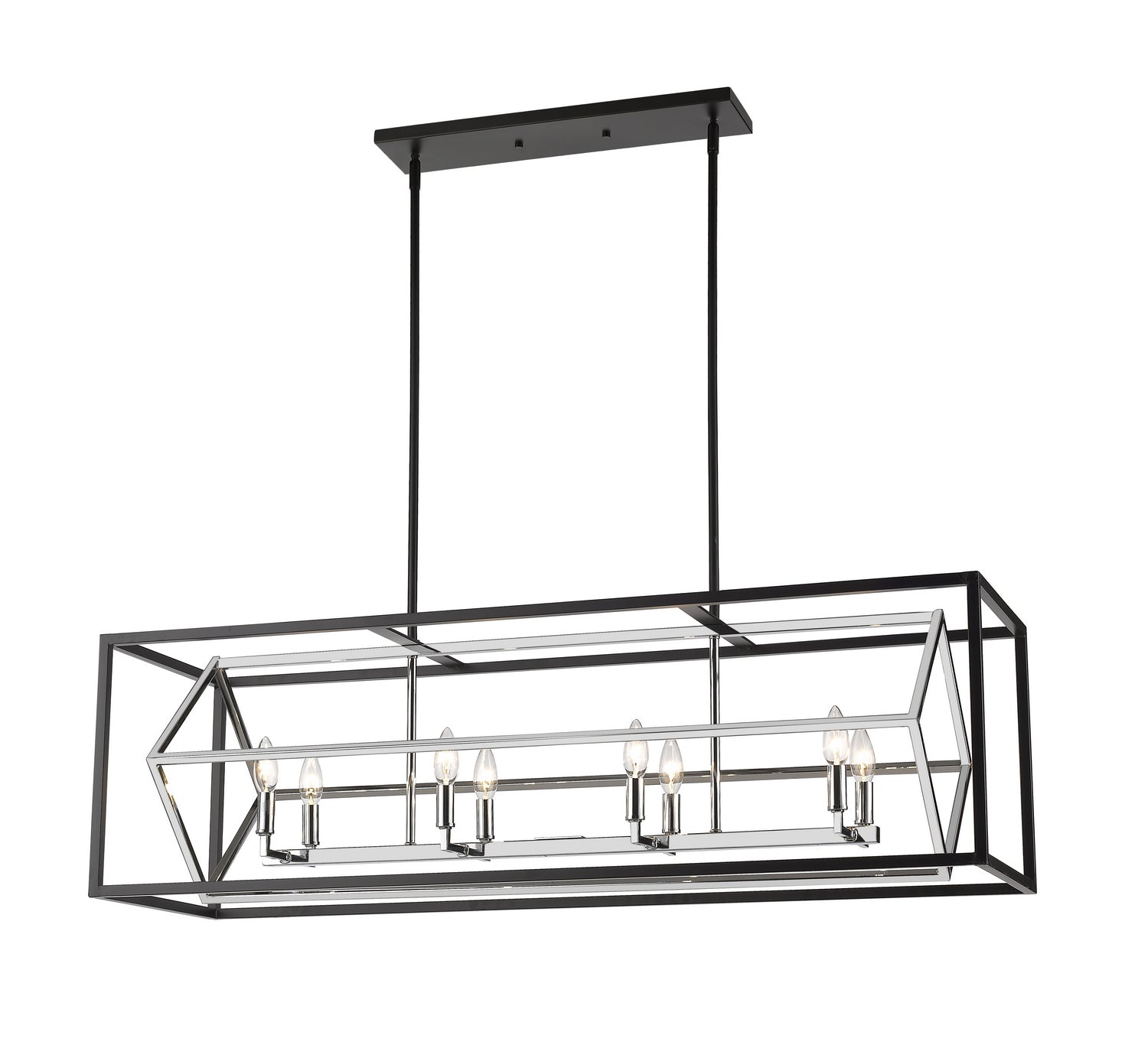 Lustre linéaire 8 lumières | Euclid