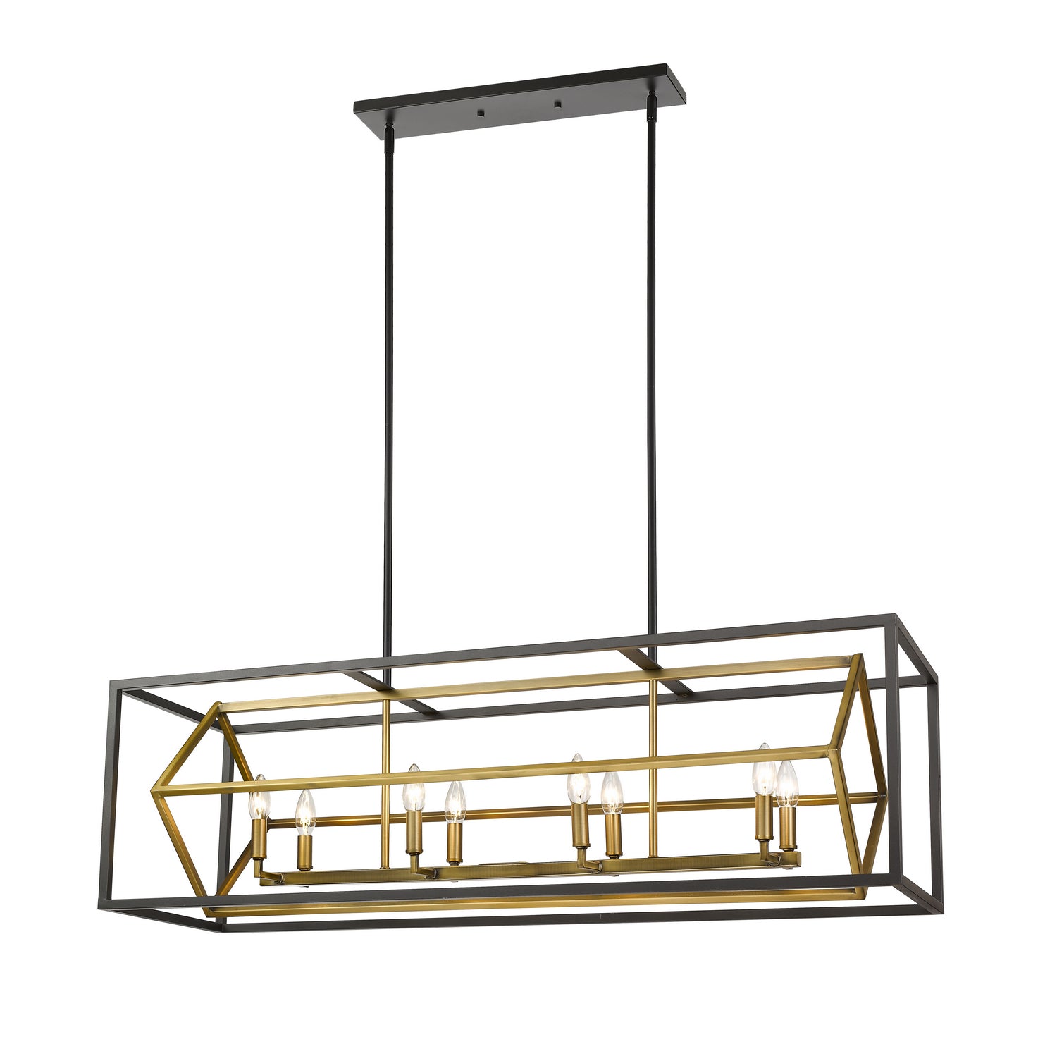 Lustre linéaire 8 lumières | Euclid
