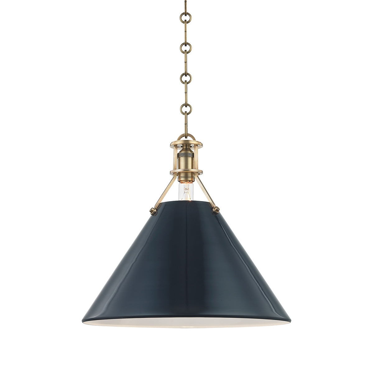 Suspension 1 lumière | Painted No. 2