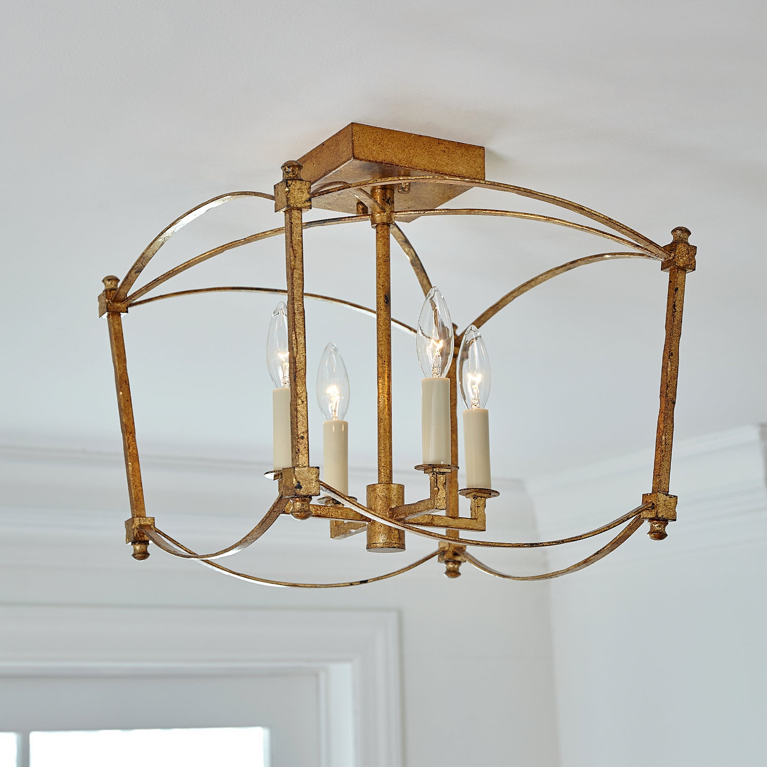 Semi-plafonnier 4 lumières | Thayer