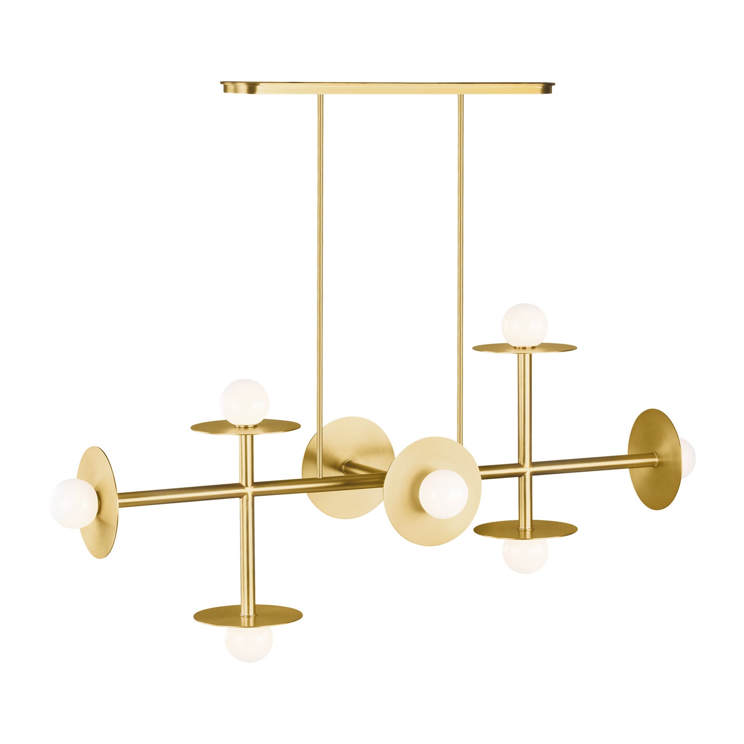 Lustre linéaire 8 lumières | Nodes